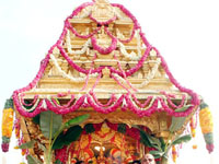 God inside  Golden Ratham During Bramhostavam 