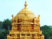 Gopuram with Gold Finishing 